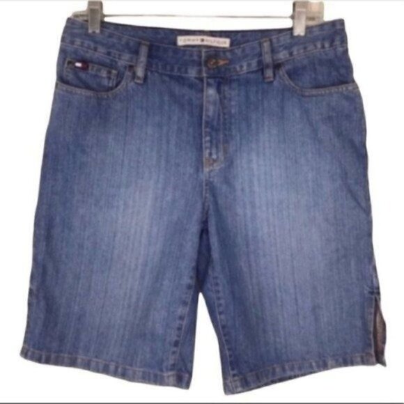 Tommy Hilfiger Women’s blue jean shorts size 6 Y2K - Picture 1 of 6